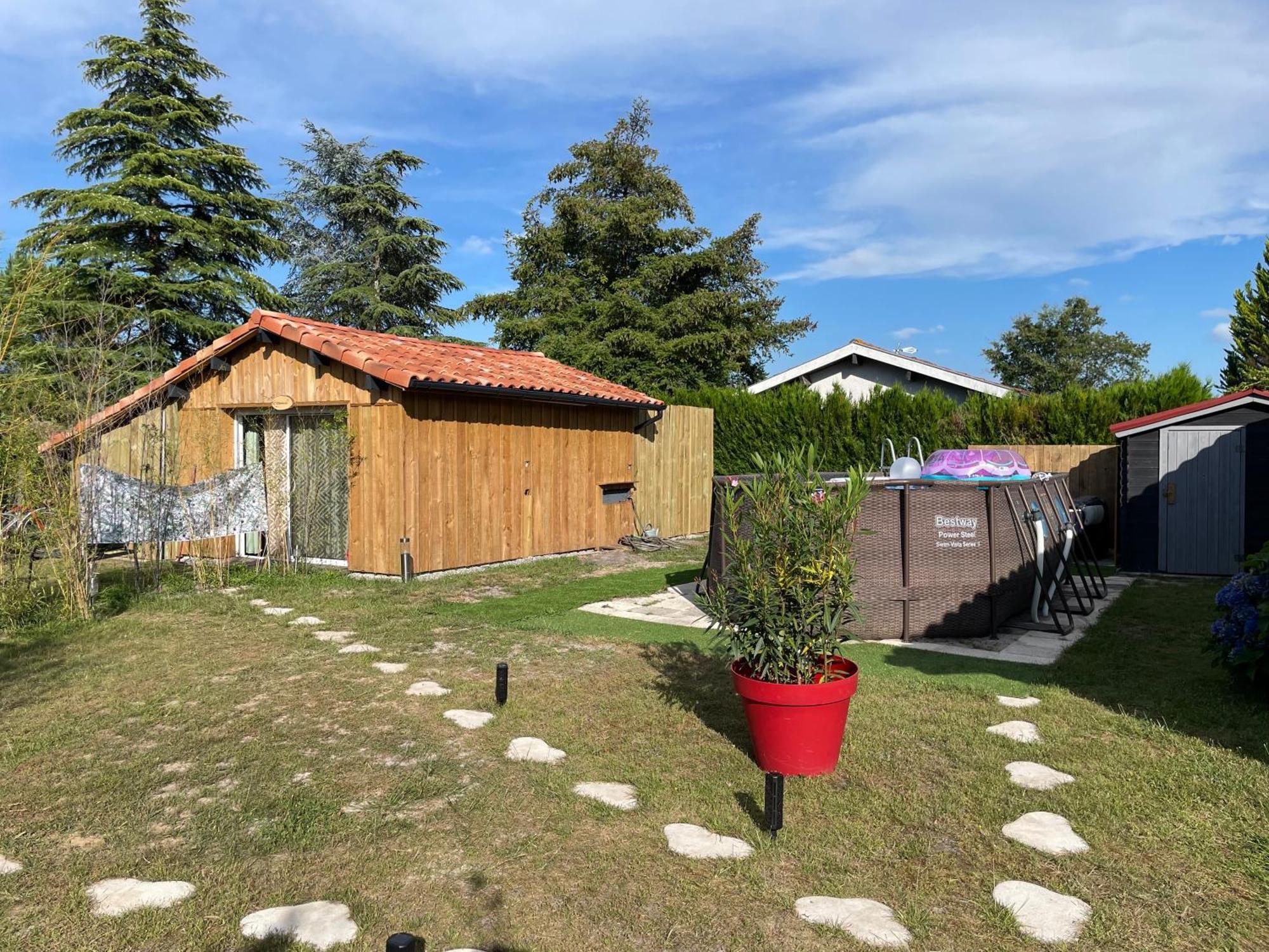 Hotel « Aux Bonheurs Landais » Linxe Exterior foto